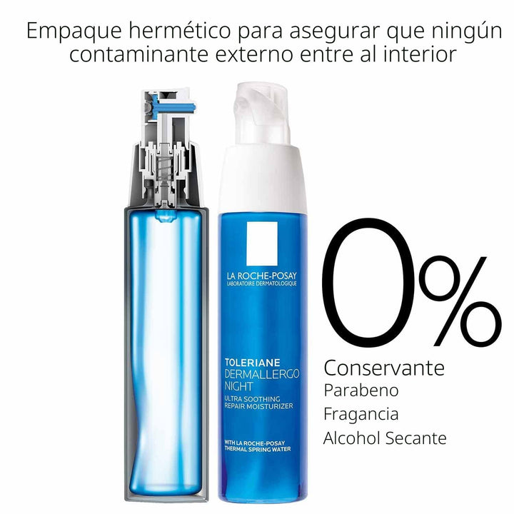 La Roche-Posay Toleriane Dermallergo Crema de noche para rostro, hi...