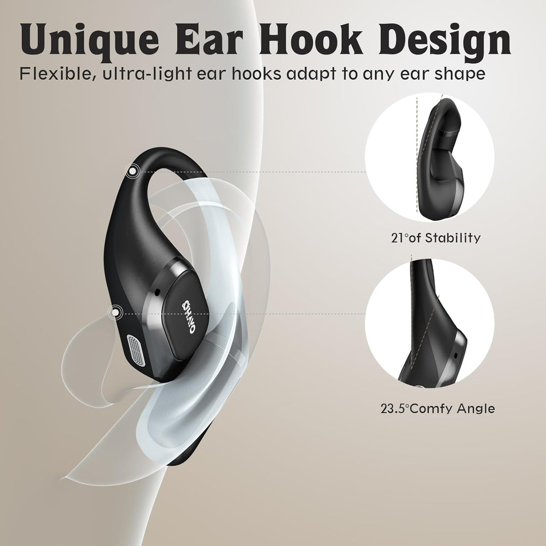 Auriculares de oído abierto, auriculares sobre la oreja con gancho...