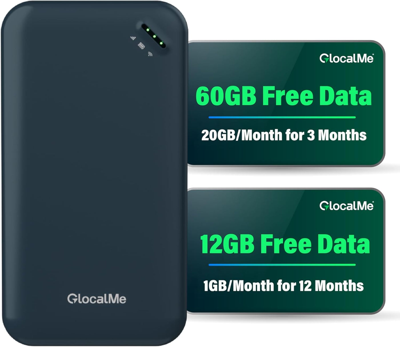 GlocalMe Hotspot móvil UPP 4G con 60 GB de datos de EE. UU. y 12 GB...