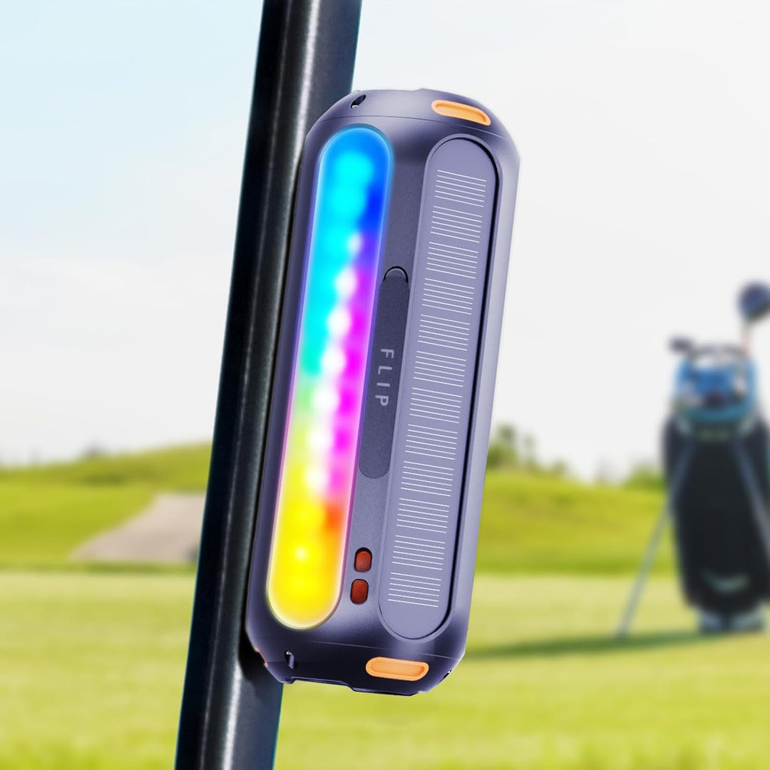 ABFOCE Altavoz Bluetooth magnético, altavoz de golf con carga solar...