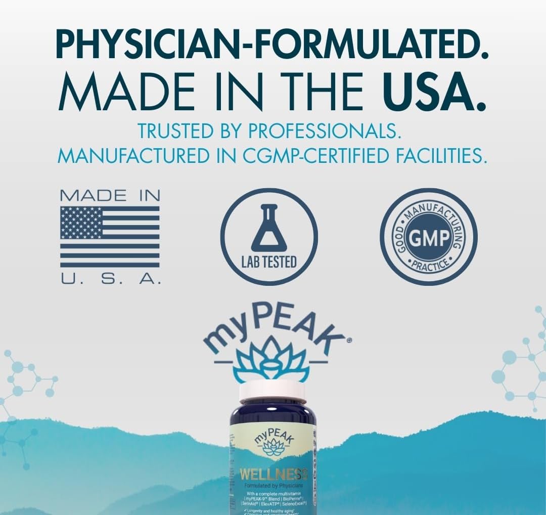 myPEAK Wellness Multivitamínico vegano galardonado con extracto de...