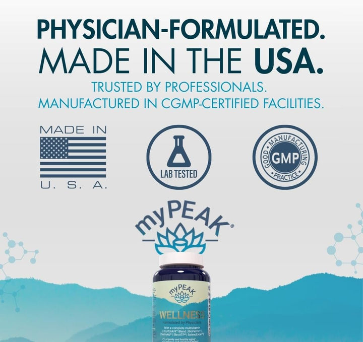 myPEAK Wellness Multivitamínico vegano galardonado con extracto de...