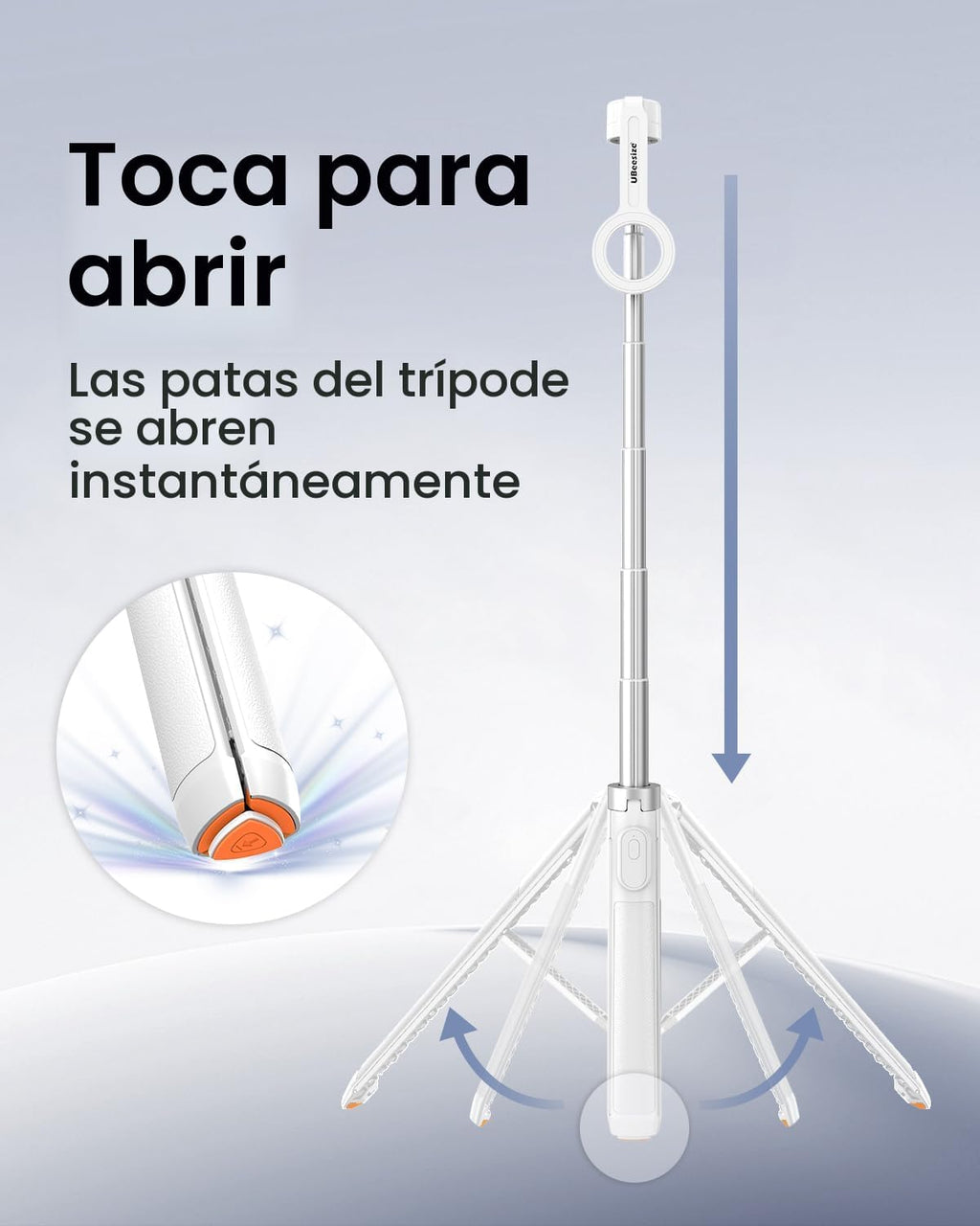 UBeesize Trípode de teléfono MagSafe Selfie Stick de 70 "de apertura