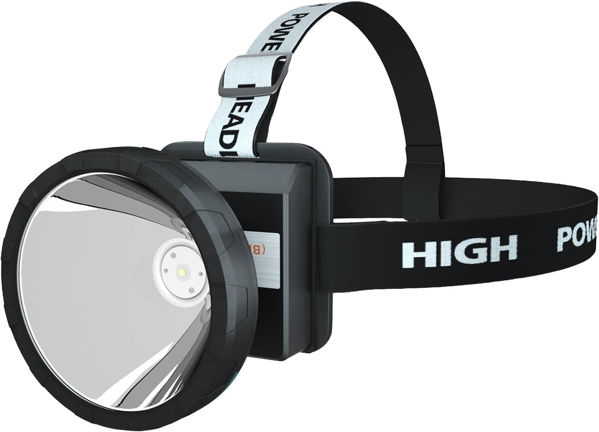 Odear Lie Wang linterna de minero, linterna LED recargable para minería, campamento, senderismo, pesca
