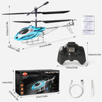 VATOS Helicóptero RC para niños, helicóptero de control remoto de 2.4G con luz LED para niños de 12 años en adelante, altura fija, despegue con una tecla, aviones RC para interiores, regalos ideales