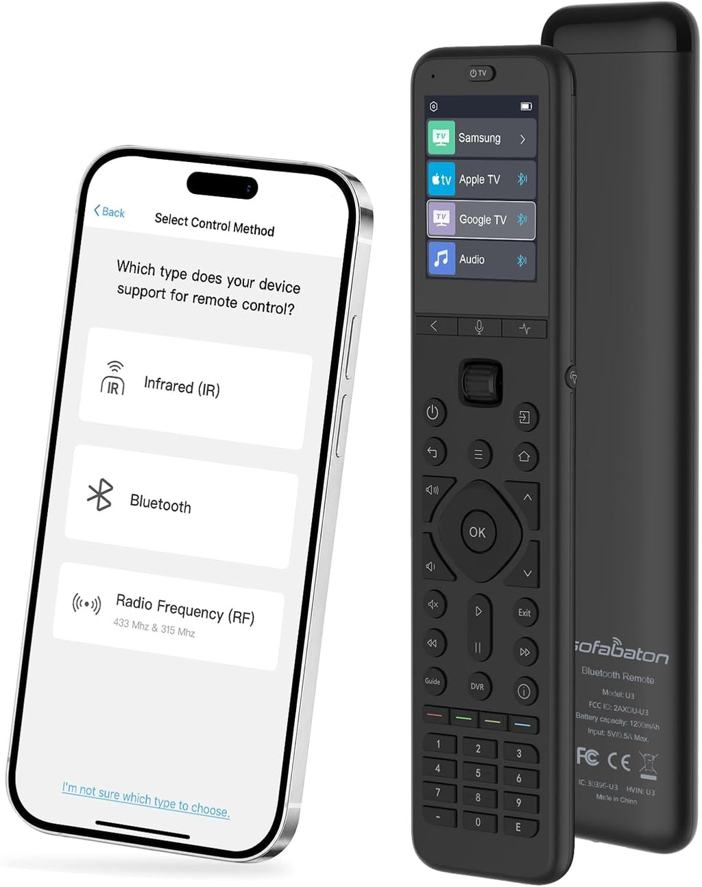 SofaBaton Control remoto universal U3, control remoto inteligente todo en