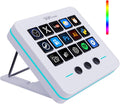 Teclado de teclas macro, controlador de transmisión de mazo de juego, teclado de accesos directos de transmisión de juego, 18 teclas programables, panel visual personalizable de IA USB