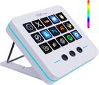 Teclado de teclas macro, controlador de transmisión de mazo de juego, teclado de accesos directos de transmisión de juego, 18 teclas programables, panel visual personalizable de IA USB