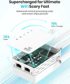Amplificador de señal con extensor WiFi hasta 12880 pies