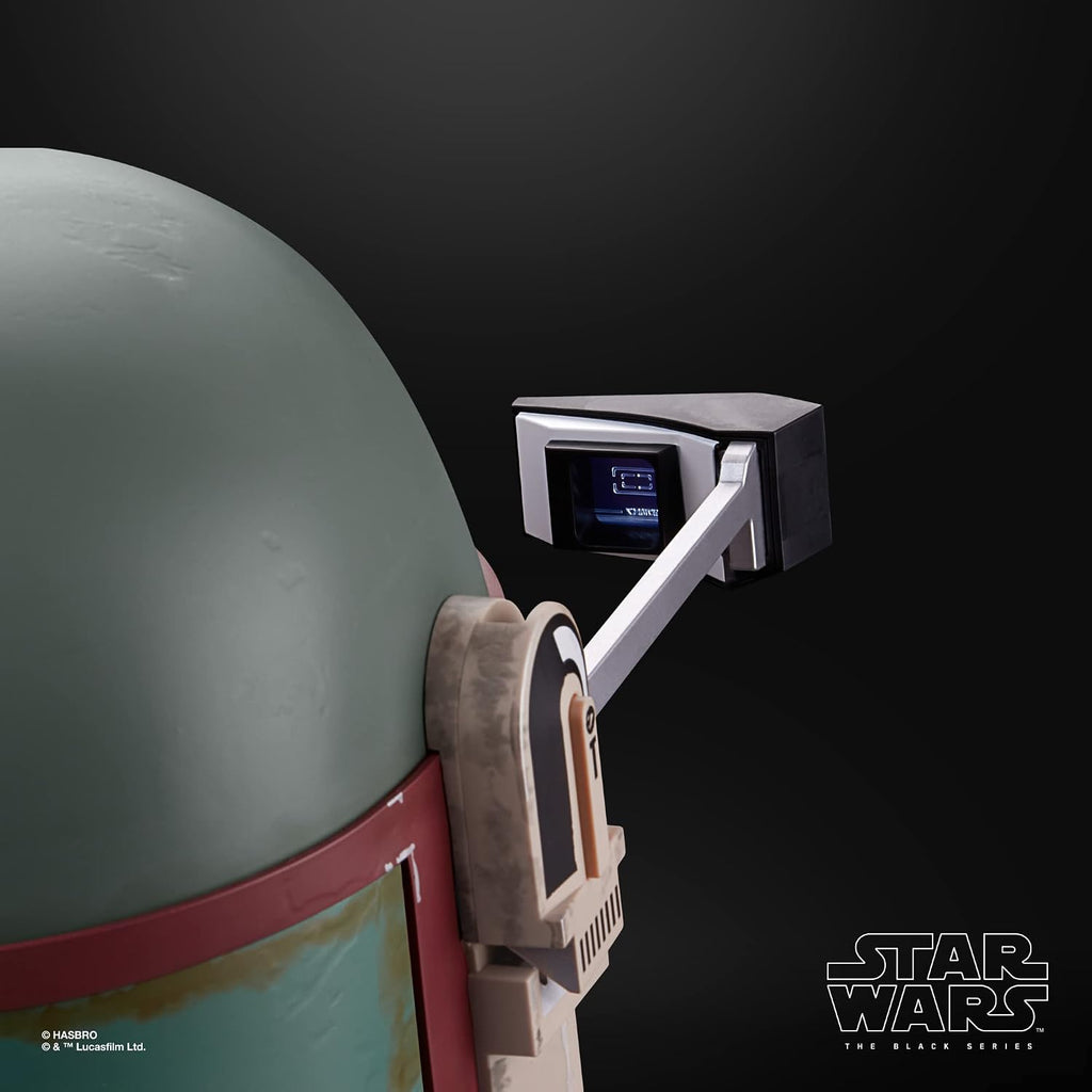 STAR WARS The Black Series Boba Fett (Re-Armored) - Casco electrónico premium, The Mandalorian Roleplay coleccionable para niños a partir de 14 años