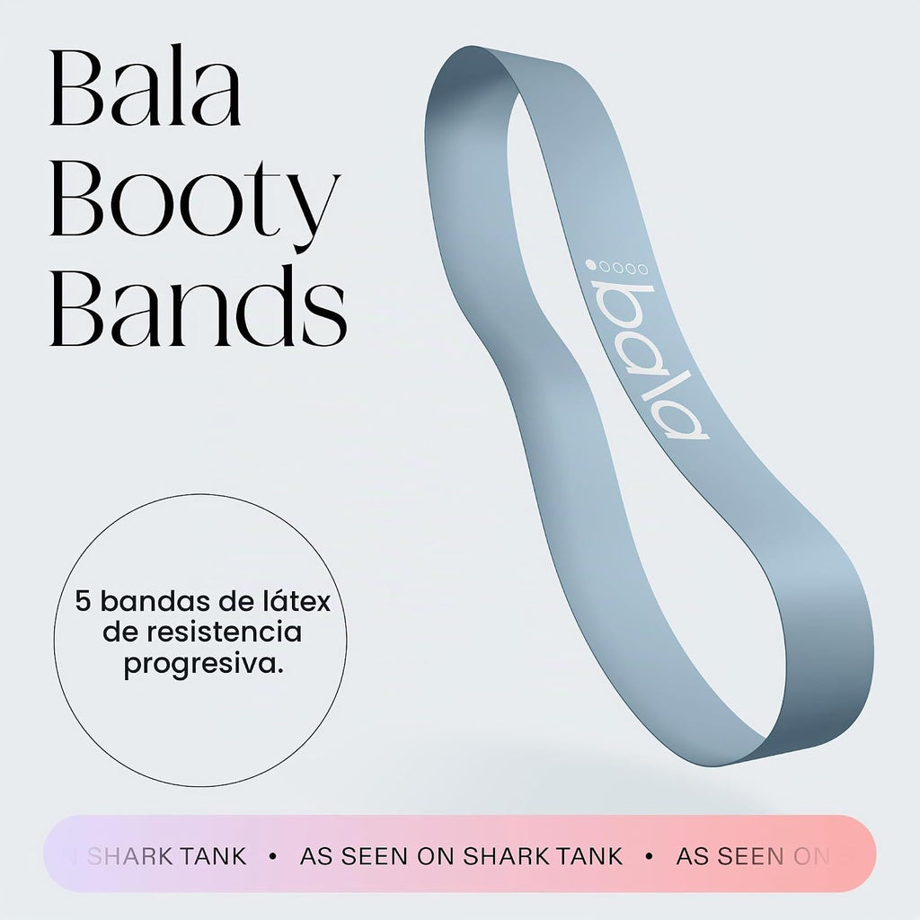 Bala Bands Bandas de Resistencia, Bandas Elásticas para Glúteos para Entrenamiento en Casa, 5 Piezas