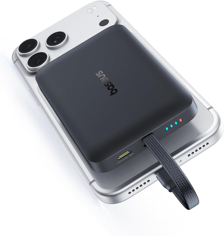 Baseus - Banco de energía Magsafe de 10,000 mAh, cargador portátil...