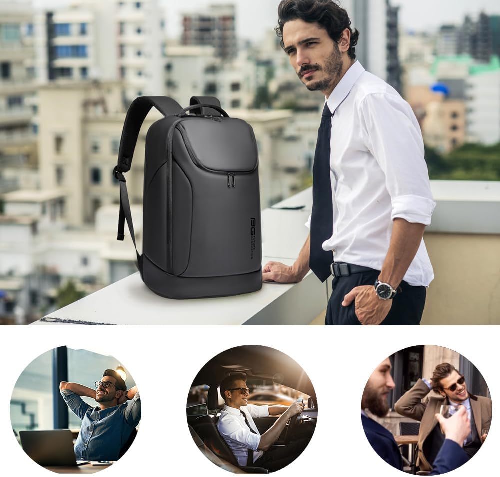 BANGE Mochila inteligente de negocios, impermeable, para laptop de...