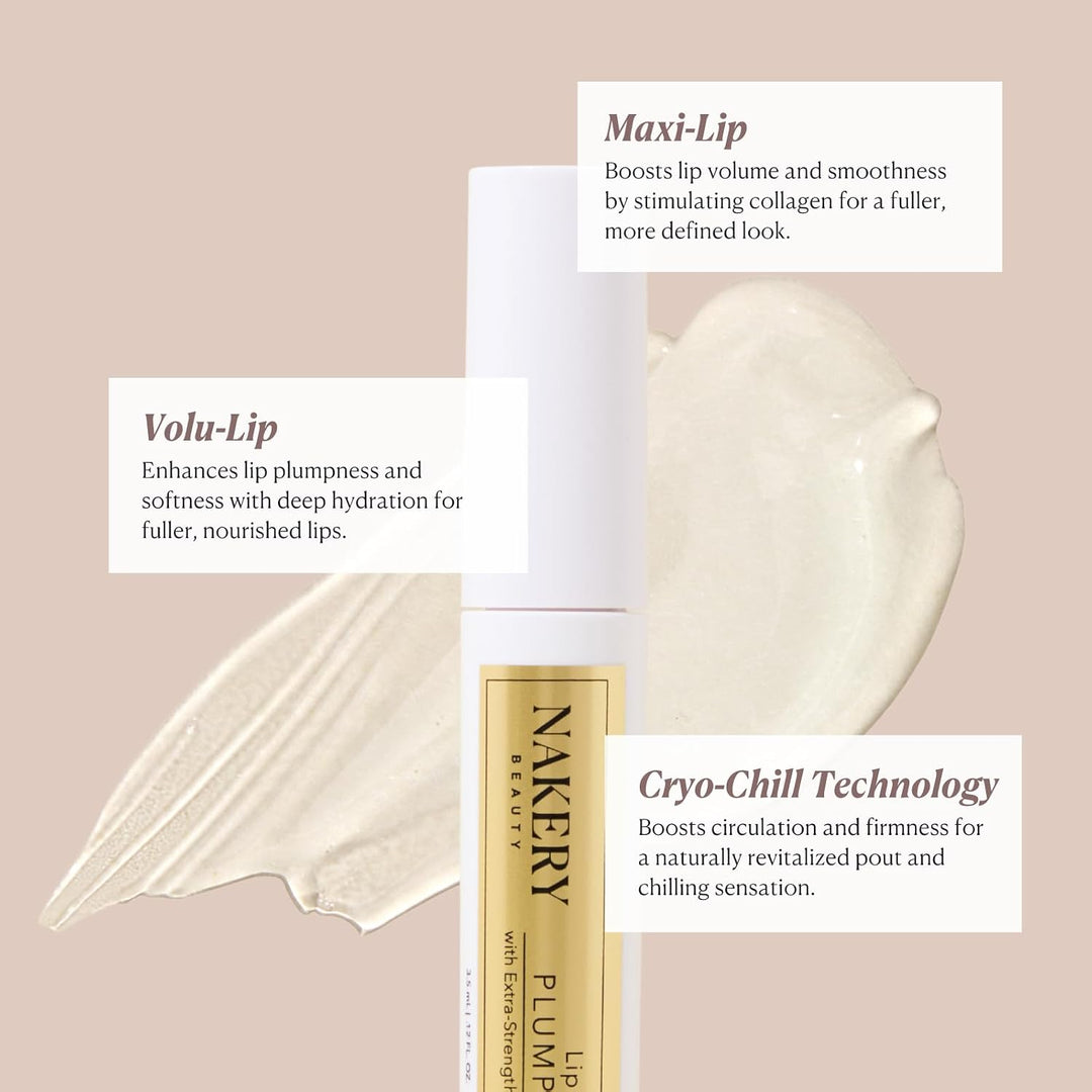 Nakery Lip MirageXL - Esmalte rellenador de labios para mujeres con...