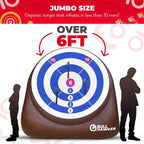 Swooc Games - Bull Hawker | Dardos de hacha gigante con más de 15 juegos | Juego de lanzamiento de hachas para patio trasero con bomba de aire | Juegos grandes al aire libre para adultos y familia |