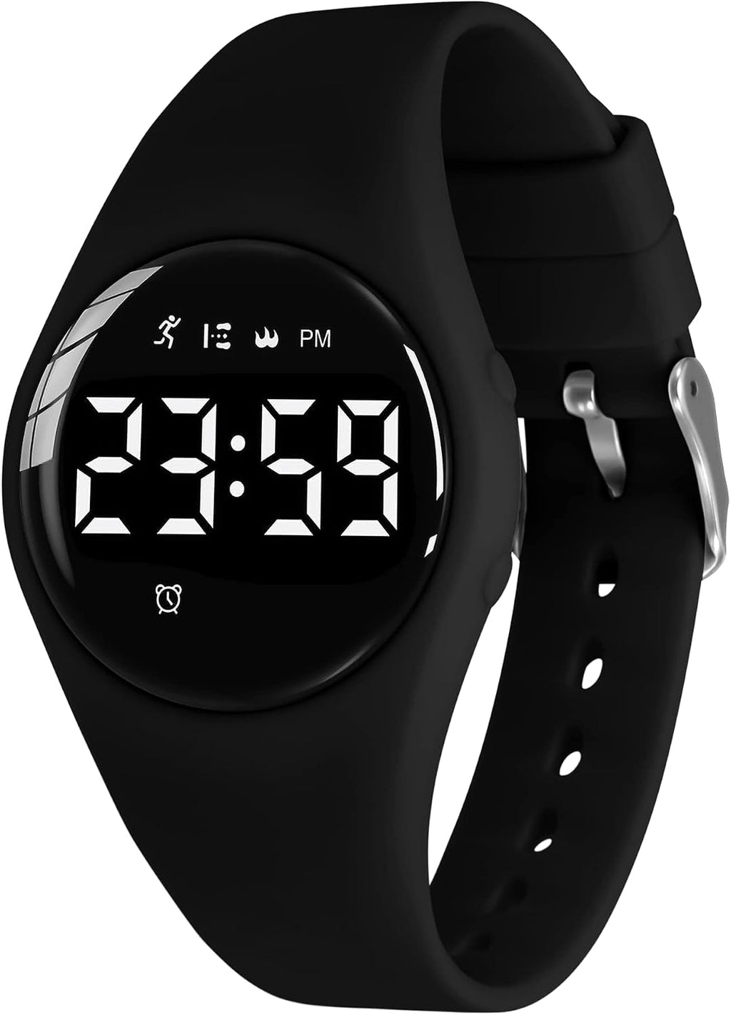 Relojes para niños y niñas, reloj deportivo digital con contador de pasos, podómetro, alarma de vibración, sin aplicación, impermeable, rastreador de fitness, reloj para niños, niñas, adolescentes