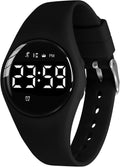 Relojes para niños y niñas, reloj deportivo digital con contador de pasos, podómetro, alarma de vibración, sin aplicación, impermeable, rastreador de fitness, reloj para niños, niñas, adolescentes