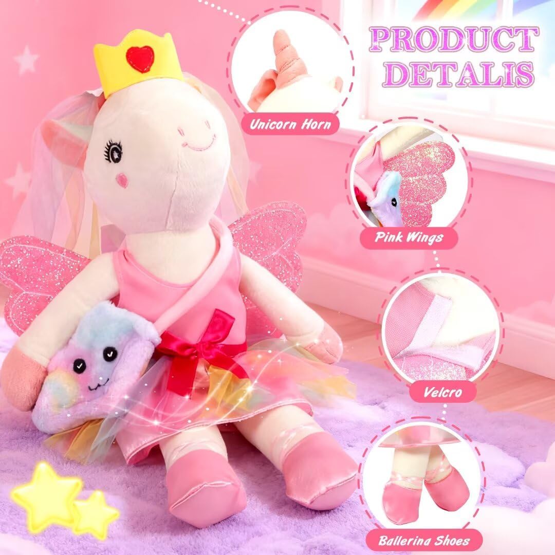 HUITEM Juguetes de unicornio para niñas de 4 a 6 años