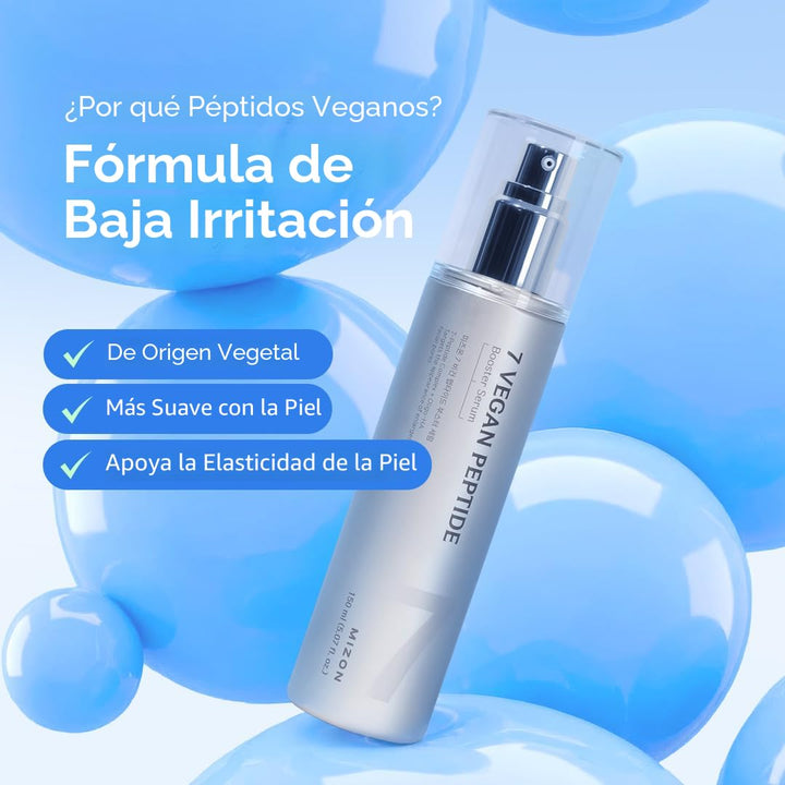 MIZON 7 Suero de refuerzo de péptidos veganos suero facial coreano...