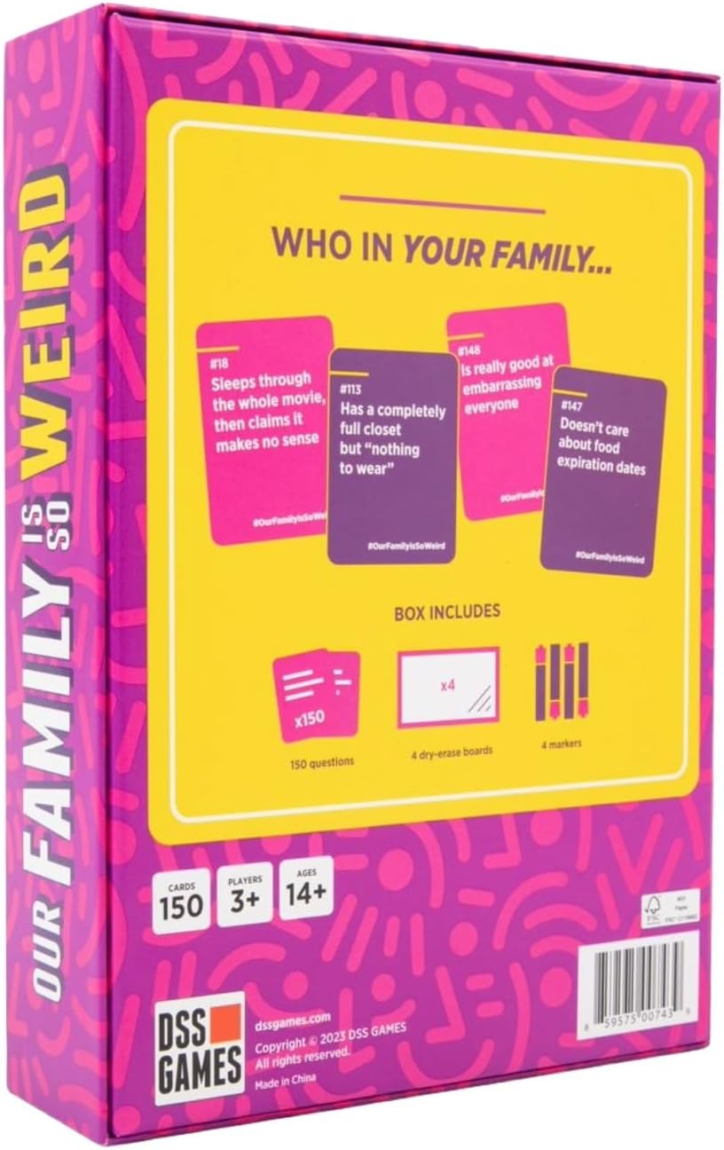 DSS Games Our Family is So Weird Un juego de cartas