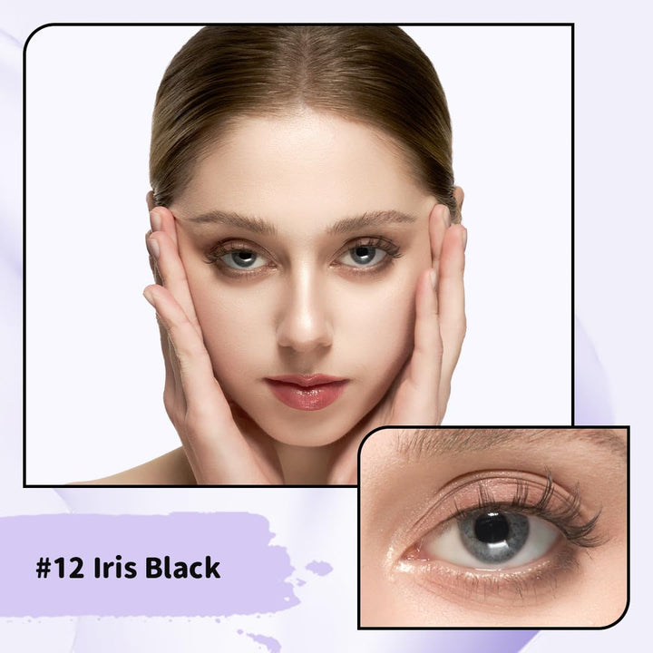 Kit de pestañas magnéticas suaves con aplicador, No.12 Iris Black B...