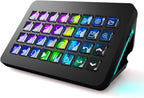 /VSDinside XL Streaming Deck y teclado macro - 32 teclas personalizables con ruedas de desplazamiento + luz RGB, teclado de acceso directo programable para jugadores creadores trabajan en OBS