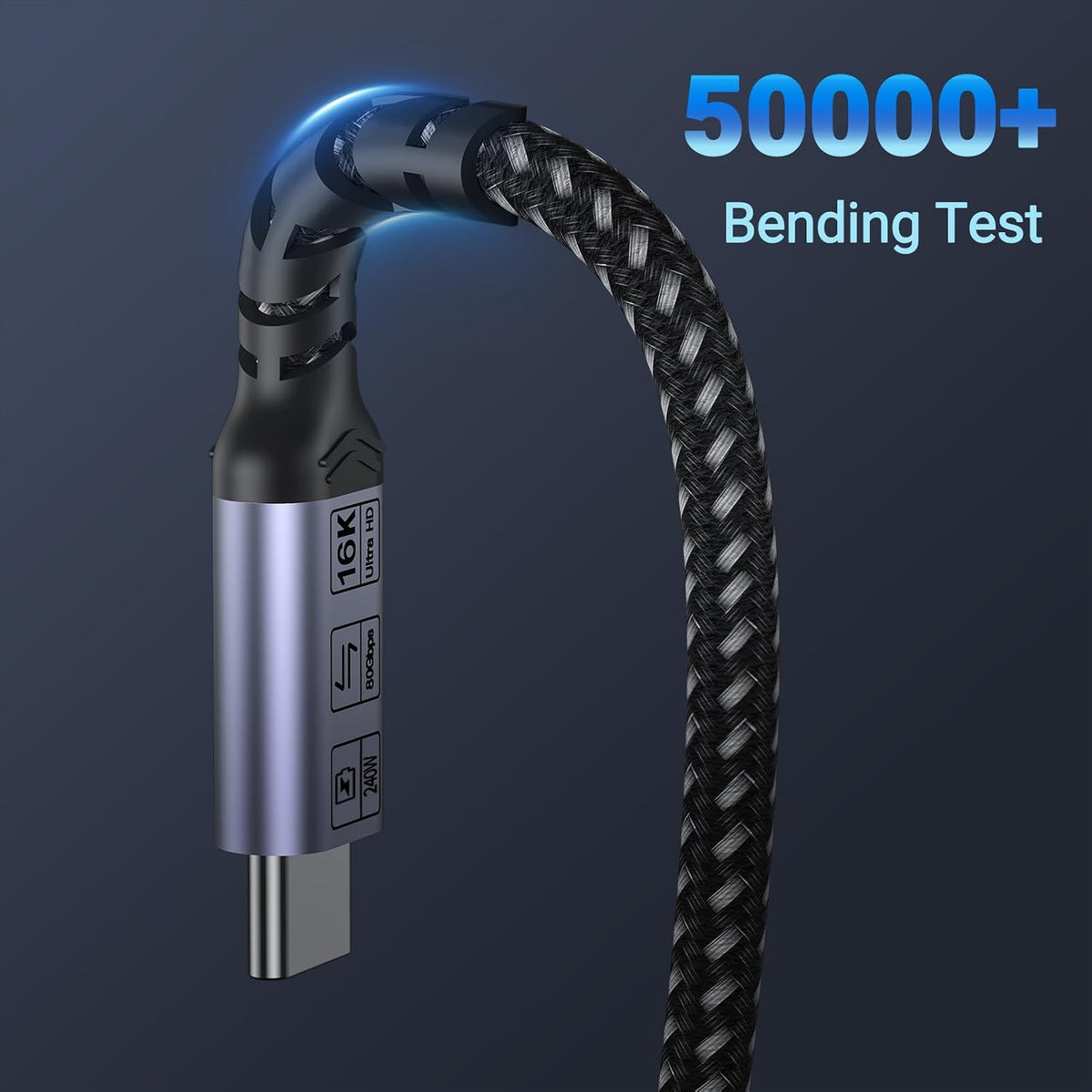 80Gbps USB 4.0 para Thunderbolt 4 Cable 3.3 ft, 2 Paquetes, 240W