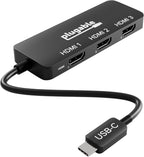 Adaptador de monitor múltiple USB C a HDMI, pantallas triples 4K60