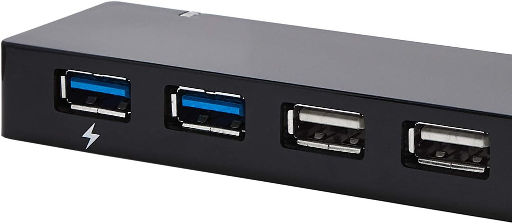 Amazon Basics, U3-10HUB-R-Black, hub USB 3.0 de 10 puertos