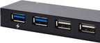Amazon Basics, U3-10HUB-R-Black, hub USB 3.0 de 10 puertos