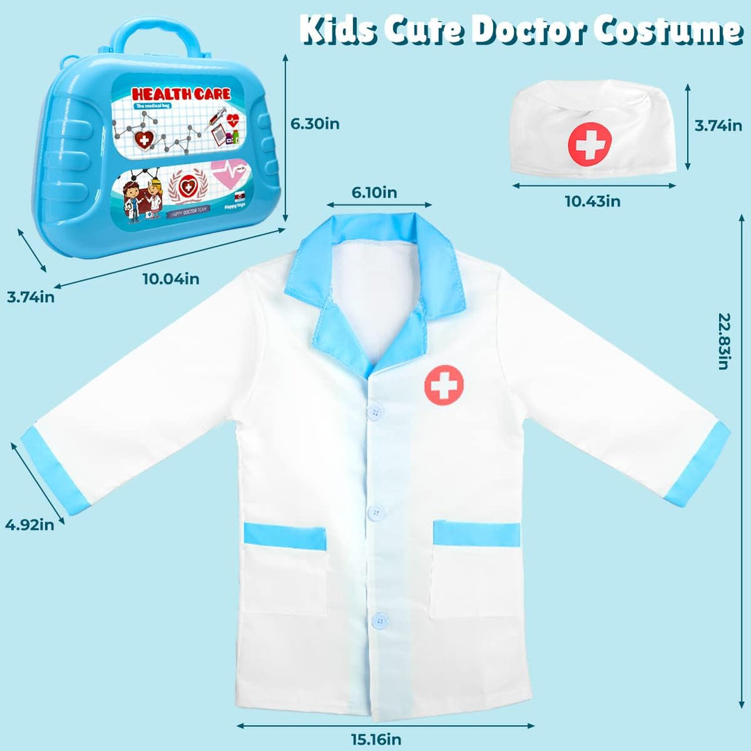 Meland Kit de médico de juguete para niños, juego de simulación con...