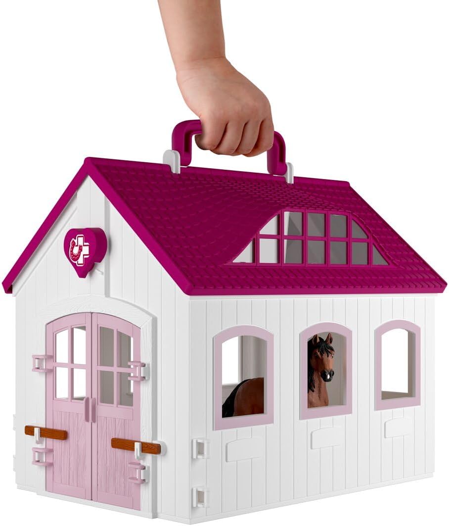 Schleich Horse Club - Juego de 64 piezas de Happy Horse Hospital - Niños 5+