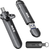 SSK Unidad flash USB de 512 GB SSD externa, TLC NAND unidad de esta...