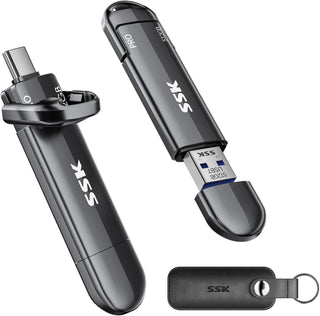SSK Unidad flash USB de 512 GB SSD externa, TLC NAND unidad de esta...