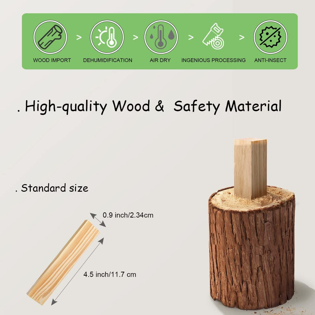 Juego de 100 piezas de bloques de construcción clásicos de madera, juguetes de construcción STEM sólidos para niños, juguetes Montessori de aprendizaje preescolar para niños pequeños, regalo