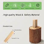 Juego de 100 piezas de bloques de construcción clásicos de madera, juguetes de construcción STEM sólidos para niños, juguetes Montessori de aprendizaje preescolar para niños pequeños, regalo