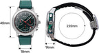 M.O.T Reloj cronómetro - 1.535 in, unisex, movimiento de cuarzo, fondo de caja inoxidable, correa magnética de mariposa, resistente al agua 3ATM - Ministry of Time
