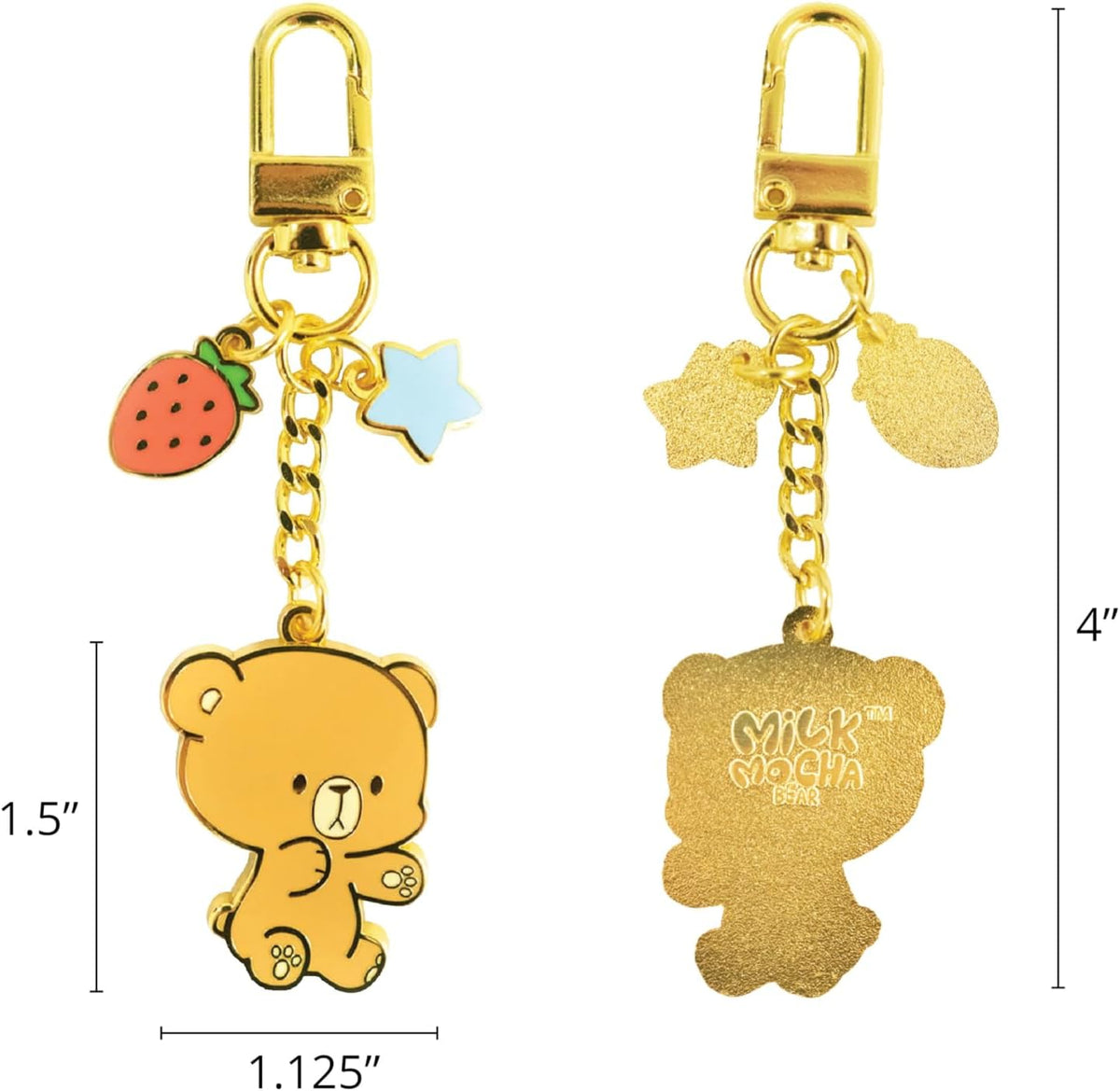 Paquete de llaveros esmaltados, productos auténticos para bolsos, accesorios para parejas, lindo y adorable