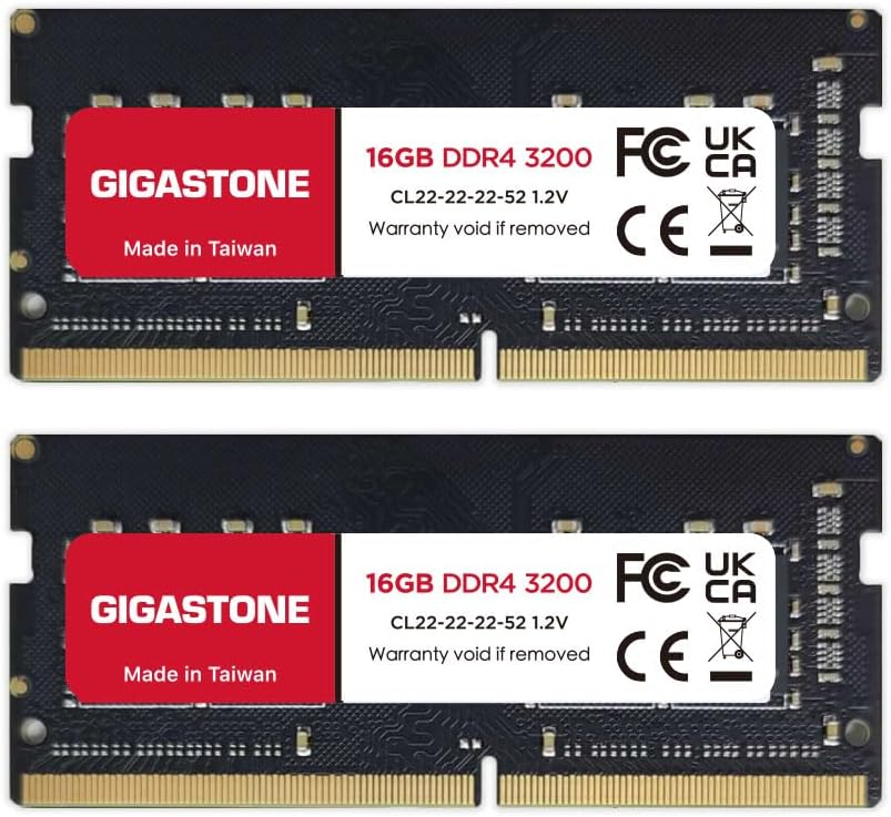 【Portátil DDR4 RAM solamente】GIGASTONE Kit de 32 GB (2 x 16 GB) DDR...