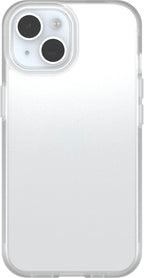 OtterBox Funda para iPhone 16e y 15 Prefix Series, transparente, ultrafina, apta para bolsillo, bordes elevados que protegen la cámara y la pantalla, compatible con carga inalámbrica, elegante funda