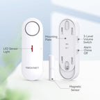 TECKNET Alarmas de Puerta para Seguridad de los Niños, Alarma de Ventana Alarmas de Piscina Alarma de Puerta para Seguridad del Hogar, Alarma 2 en 1 y Timbre, Control de Volumen de 3 Niveles, Alarma