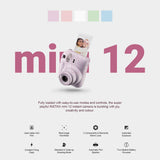 Cámara instantánea Fujifilm Instax Mini 12 color rosa florecido + e...
