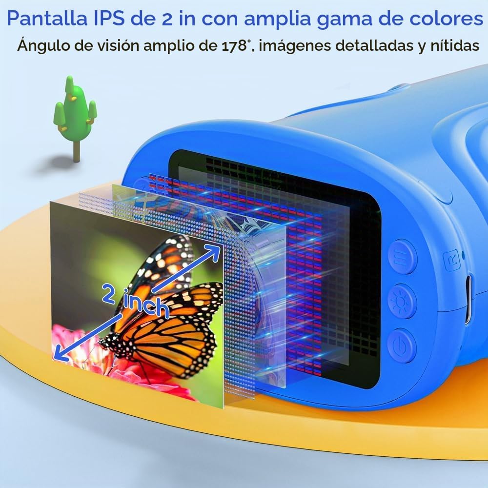 Microscopio para niños, pantalla de 2.0 pulgadas, microscopio digital 1000X para niños, mini microscopios de mano de bolsillo para niños, regalo de festival de cumpleaños, juguetes divertidos