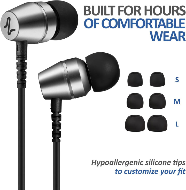 LUDOS OMNITONE Auriculares con cable in-Ear, 5 años de garantía, au...