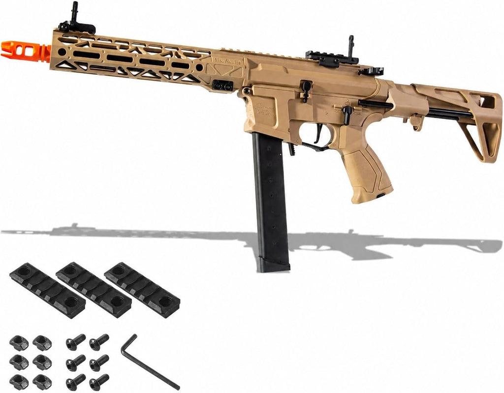 EMERBU Pro-Grade Gel Splat Blaster ARP9 Plus - Dispensador Automático de Gel Splatter 12 Orbes por Segundo - Alimentado por Batería Recargable de 7.4V (Compatible con 11.1V) - Juego al Aire Libre para Actividades en Equipo para Mayores de 15 años
