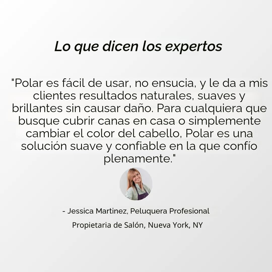 Polar Haircare - Champú de tinte para el cabello castaño medio para...