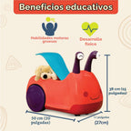 B. toys Vehículo para Montar, Buggly-Wuggly con Luces y Espacio de Almacenamiento, Actividad
