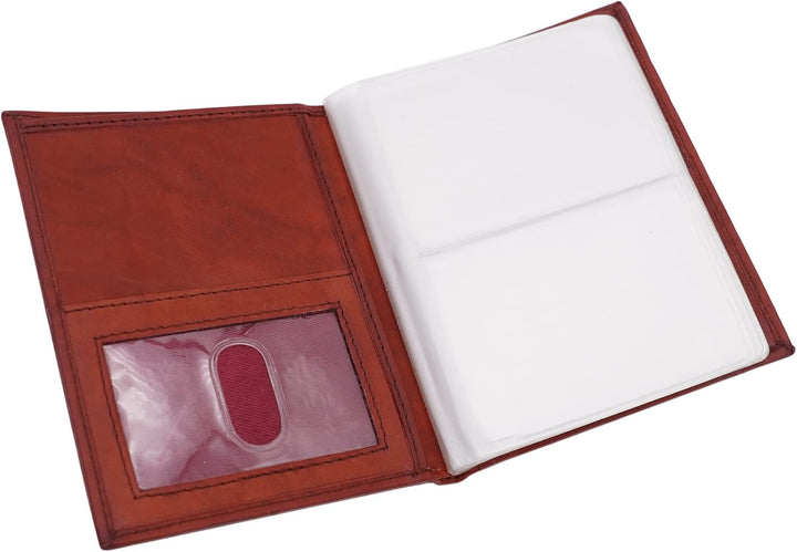 ag wallets Cartera europea hipster de cuero con bloqueo de señal RF...