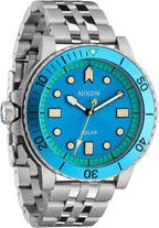 NIXON Stinger 44 A1402-328.1 ft Reloj analógico resistente al agua para hombre (esfera LUM de 1.732 in, correa de acero inoxidable de 0.787 in)