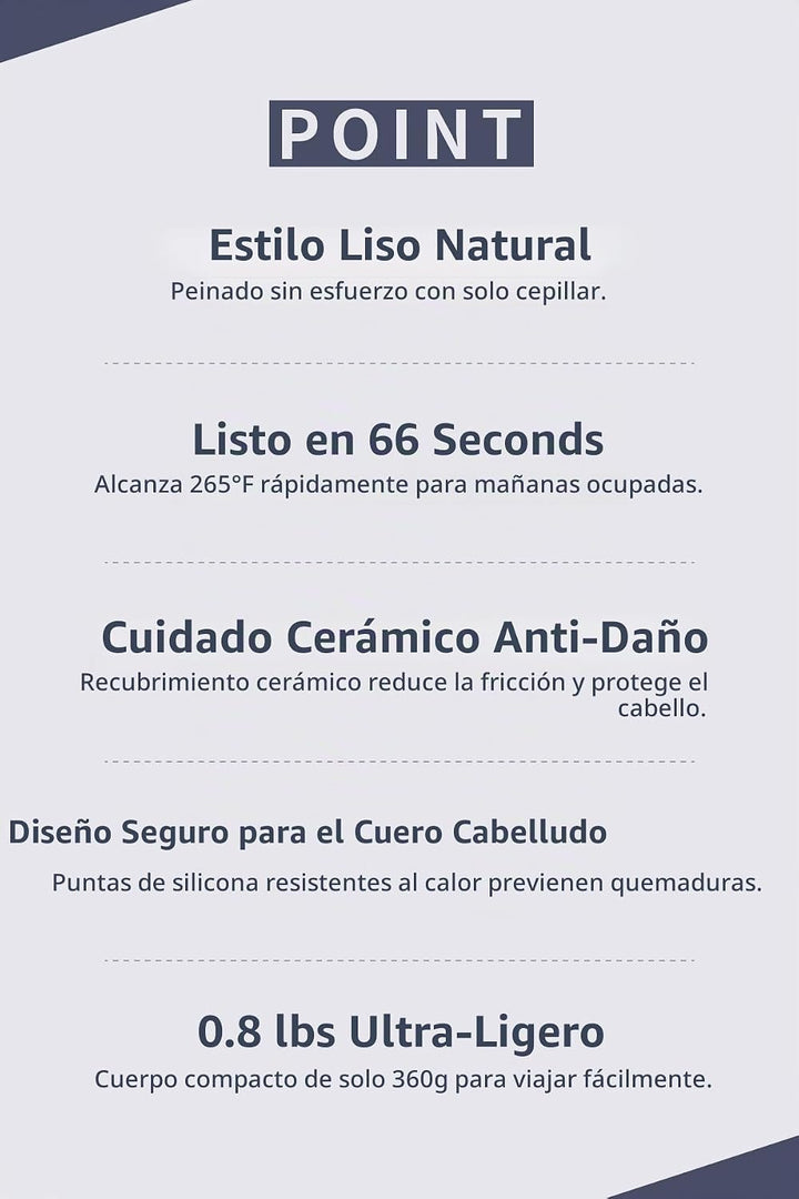 Areti Cepillo iónico japonés para alisar el cabello, calentamiento...